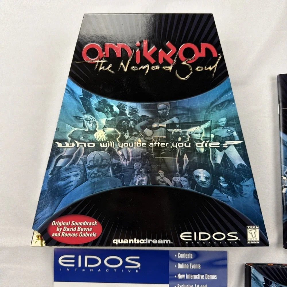 Omikron The Nomad Soul Trapezoid Big Box PC David Bowie W/ Manual